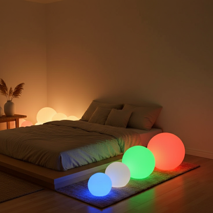 SphereGlow Ball Lamp, 16 Color Options