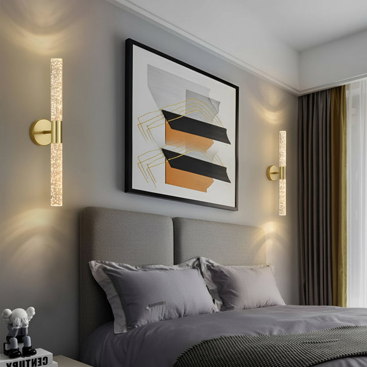 Cylinder Wall Sconce Tube Iron Acrylic LED 50cm / 20in Modern Vanity Light | Kalsten
