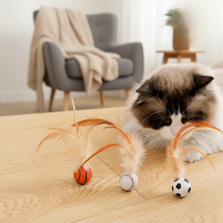 FetherSprint — Unleash the wild hunter in your cat with silent play fun! | Kalsten