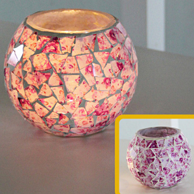 Kalsten | European Retro Glass Mosaic Tealight Holder