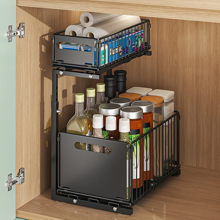 Pull-out Under-Cabinet Organizer 2 Levels | Kalsten
