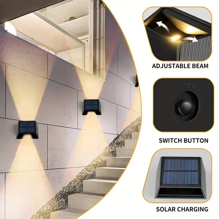 Wireless LED Solar Wall Lamps Pro - Create the perfect atmosphere in your garden! Kalsten
