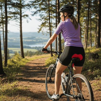 Women's cycling shorts with 4D gel padding