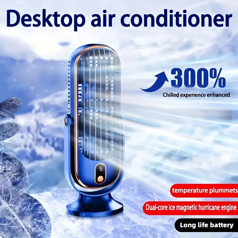 Portable Mini Air Conditioner with USB Charging – 5 Speeds & 720° Rotation | Kalsten