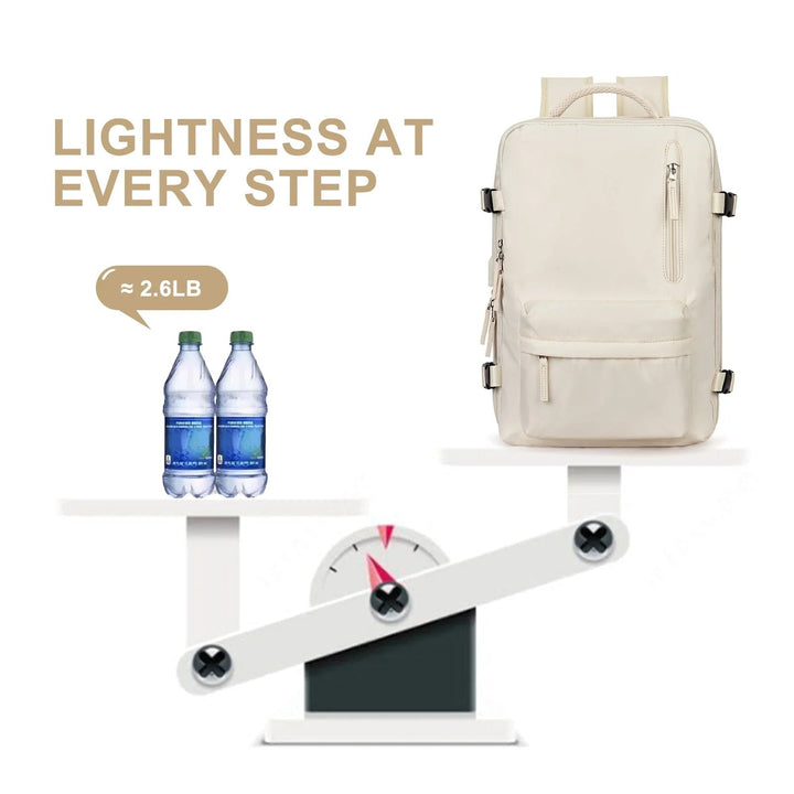 Kalsten | Travelliva Women's Travel Backpack 35 L | Waterproof & with USB Port | Anti-theft & Shoe Compartment | For Hiking, Daily Use & Travel