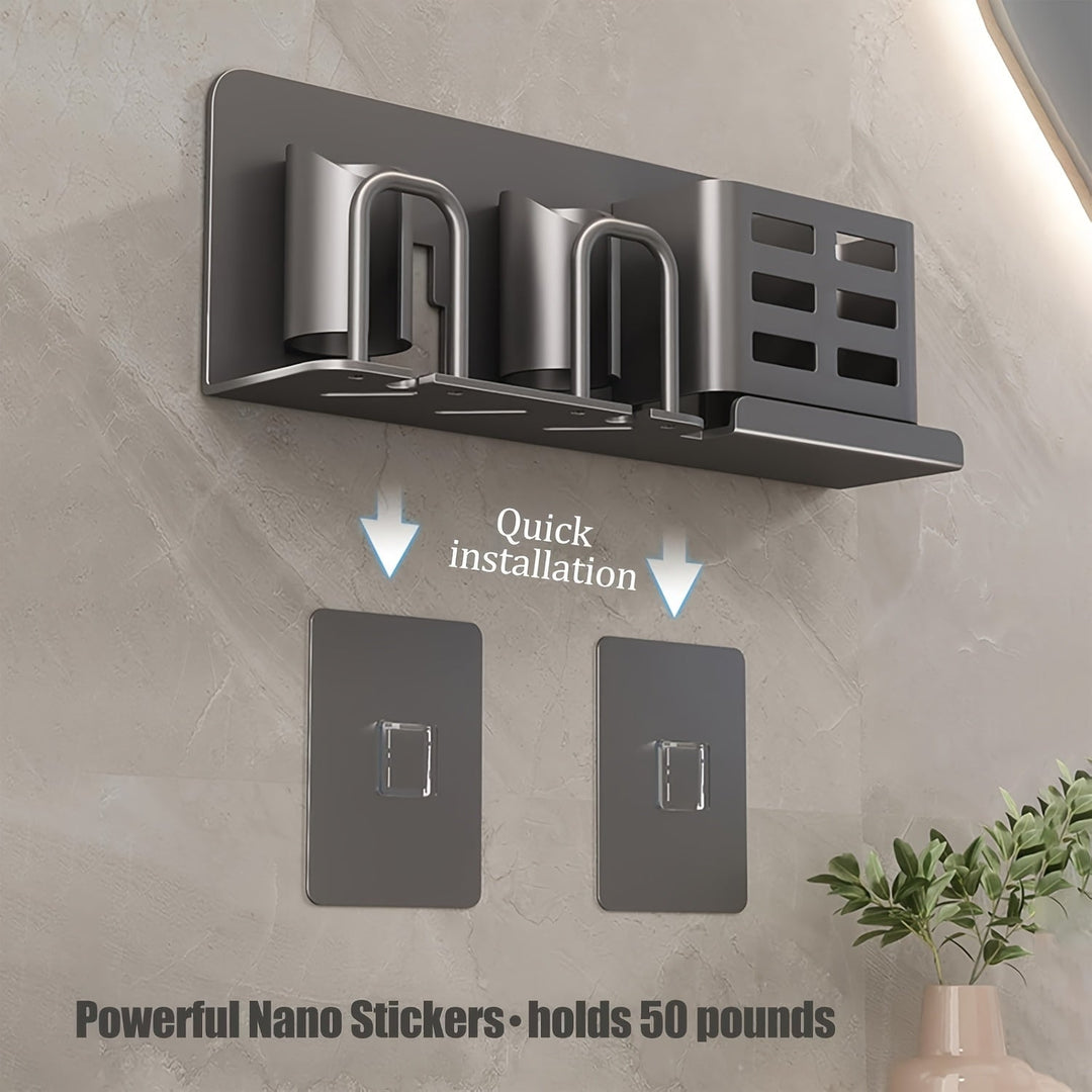 Kalsten | BristleHub Wall-Mounted Electric Toothbrush Holder – Aluminium Bathroom Organiser with Drainage Holes