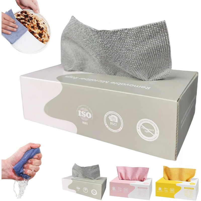 Reusable Pop-Up Microfiber Wipes Kalsten