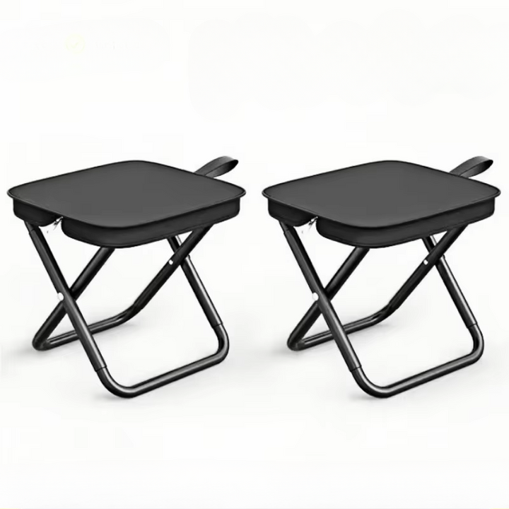 Kalsten | Portable Folding Camping Stool with Adjustable Zippers and Metal Frame