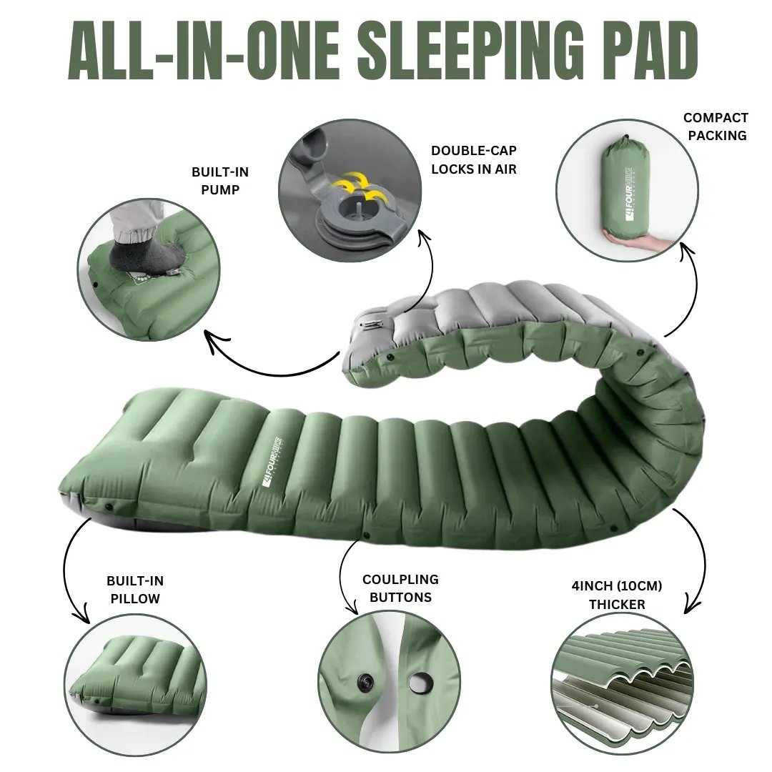 Kalsten | GreenCloud Air Sleeping Pad: Ultimate Comfort for Every Adventure