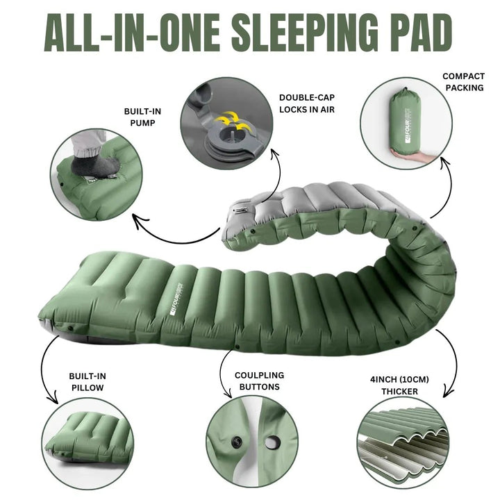 Kalsten | GreenCloud Air Sleeping Pad: Ultimate Comfort for Every Adventure