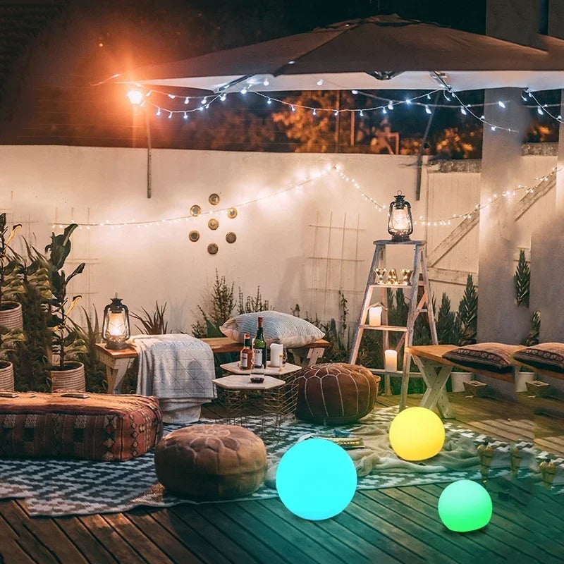 Kalsten | Waterproof Solar-Garden Ball Lamps – RGB LED Lighting for Outdoors