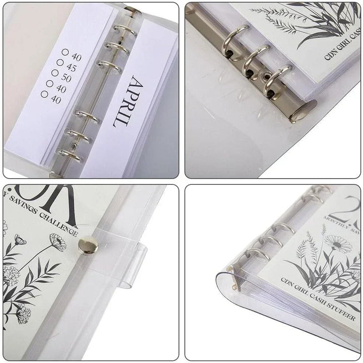 Kalsten | 12-Month Envelopes Money-Saving Challenges Binder
