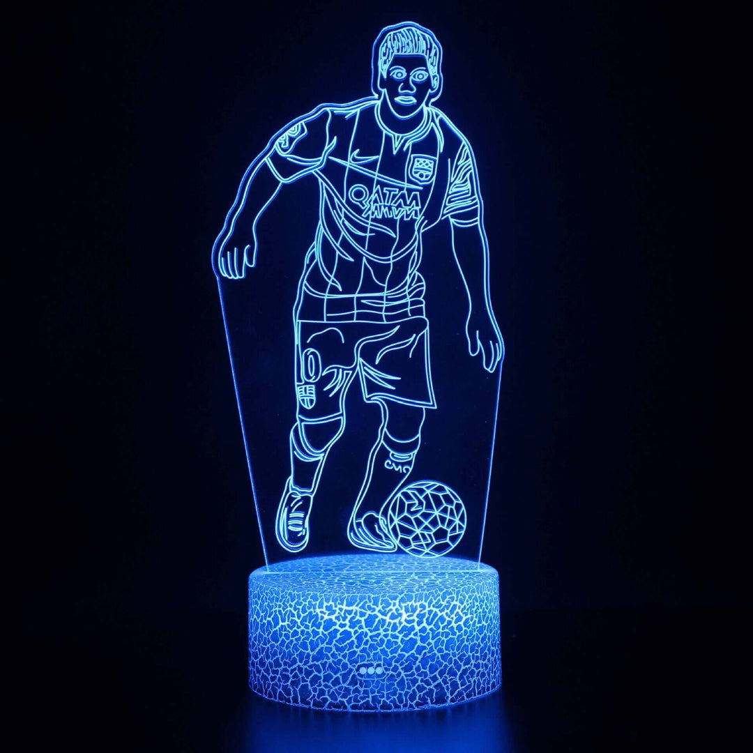 Led Small Night Lamp Football Player Colorful Touch Ambience Light | Kalsten