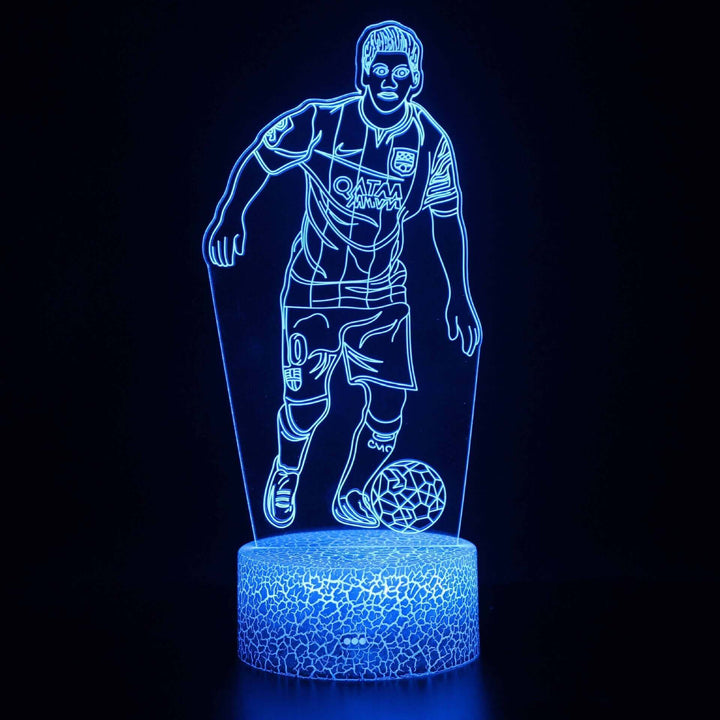 Led Small Night Lamp Football Player Colorful Touch Ambience Light | Kalsten