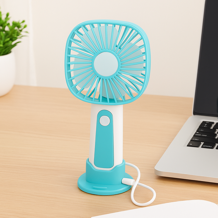 Mini Handheld Fan – 3-Speed USB Rechargeable | Kalsten