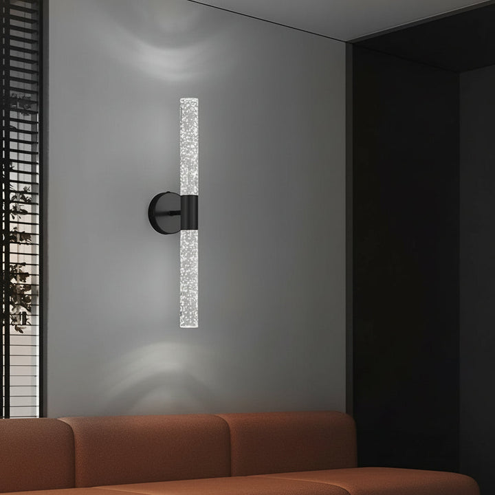 Cylinder Wall Sconce Tube Iron Acrylic LED 50cm / 20in Modern Vanity Light | Kalsten