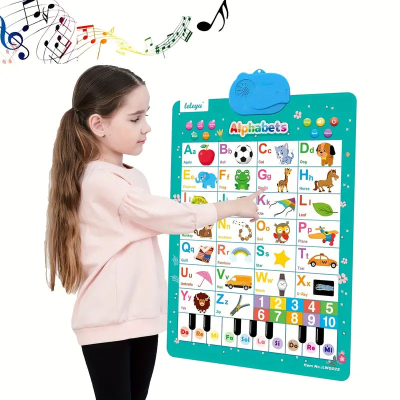 Talking ABC Wall Poster for Toddlers - Learn While Playing Kalsten