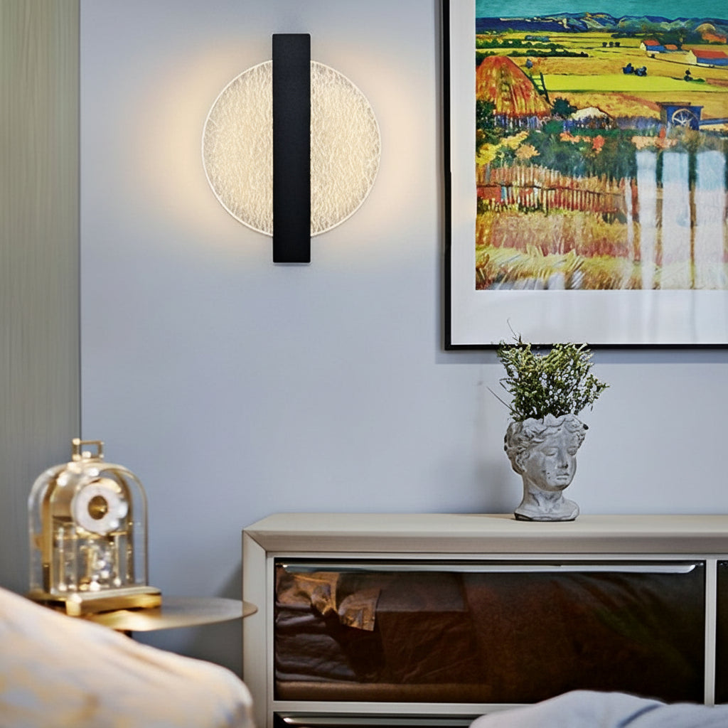 LED Wall Sconce Light – Modern Nordic Geometric Acrylic Bedside (25x20cm / 9.8x7.9in) | Kalsten