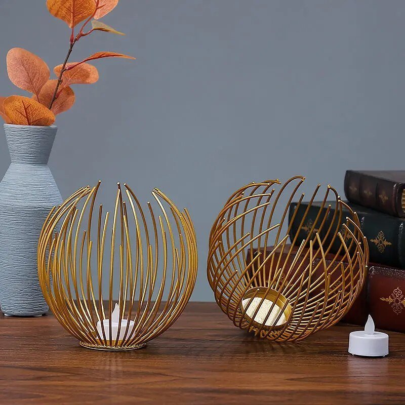 OrbGlo - Metallic Elegance - Ball Tea Light Holder - Chic Atmosphere | Kalsten