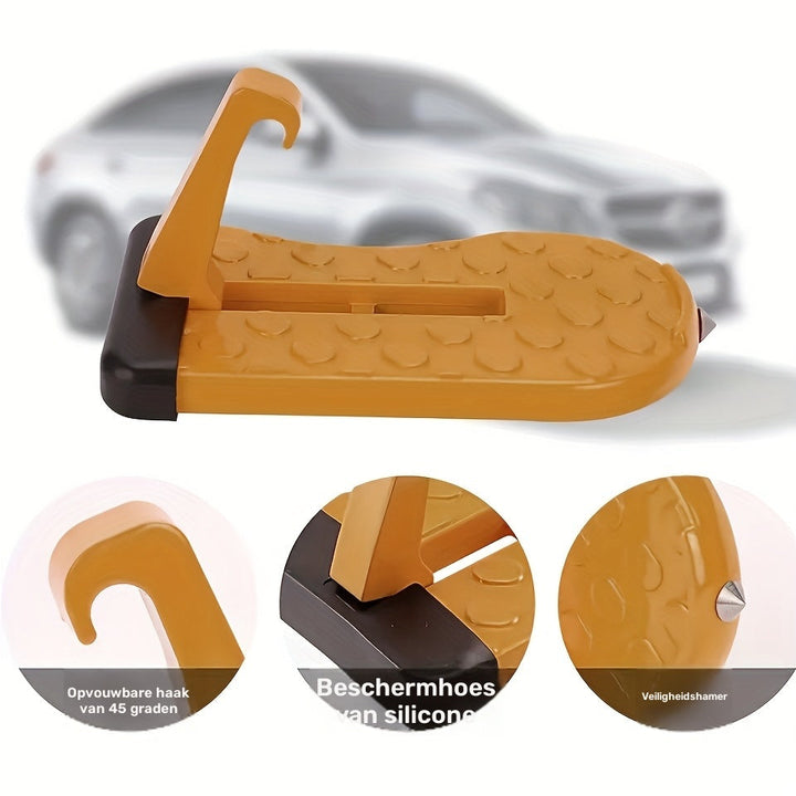 Car door step for roof access | Kalsten