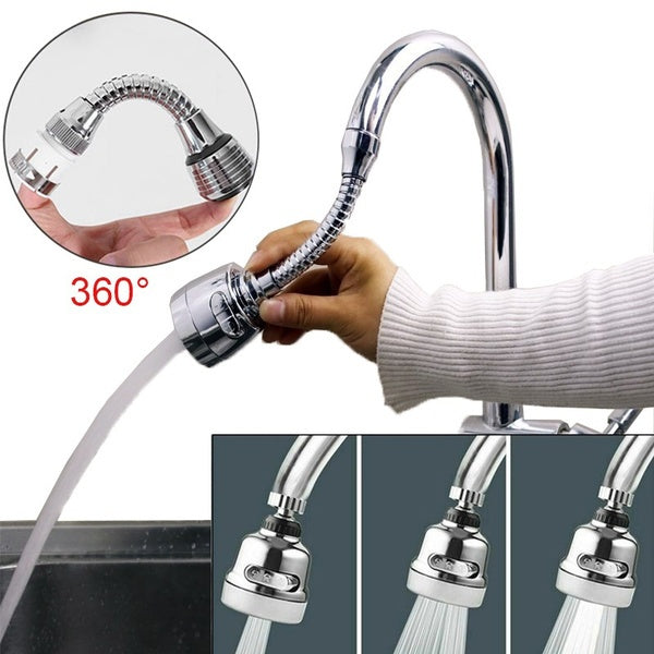 Water-saving attachment made of stainless steel, 360-degree movable and extendable | Kalsten