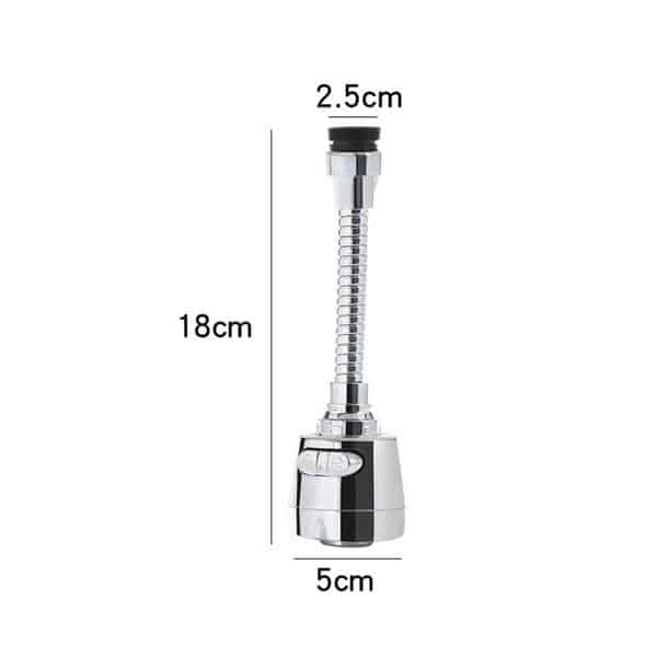 Water-saving attachment made of stainless steel, 360-degree movable and extendable | Kalsten