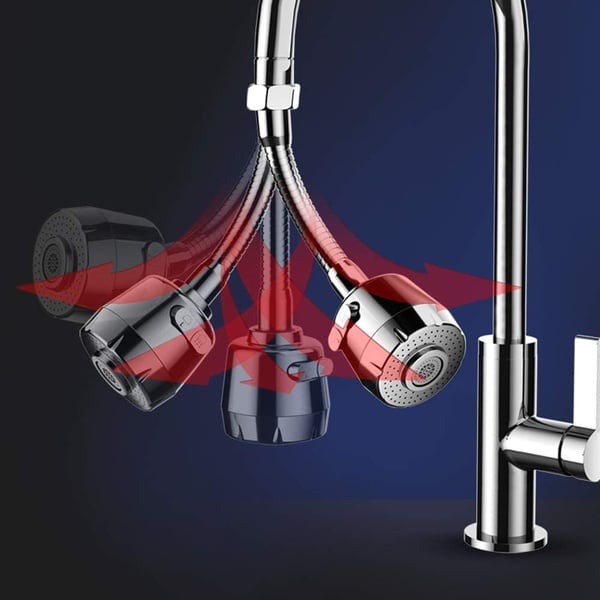 Water-saving attachment made of stainless steel, 360-degree movable and extendable | Kalsten