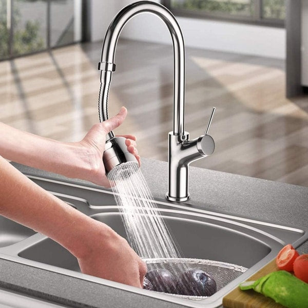 Water-saving attachment made of stainless steel, 360-degree movable and extendable | Kalsten