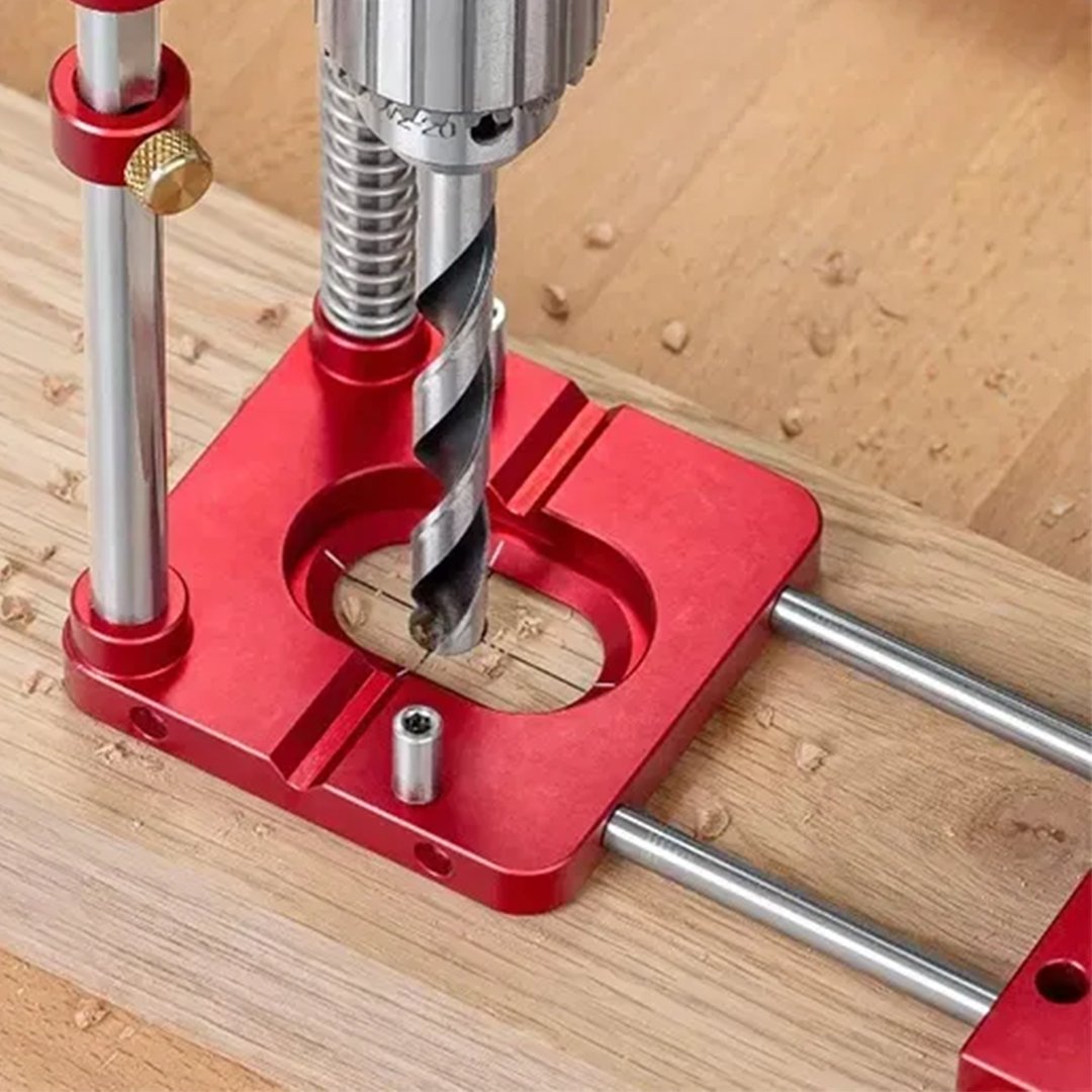 Kalsten | Drill Press Guide for Handheld Drills - Portable & Adjustable Woodworking Jig
