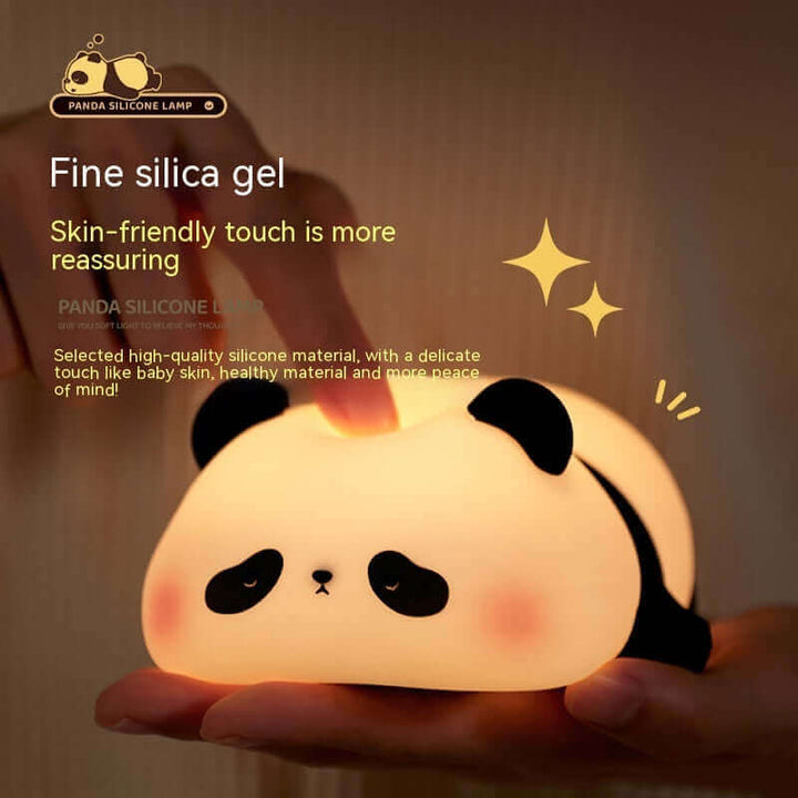 Panda Night Lights For Kids Cute Animal Silicone Timing Rechargeable Lamp Cartoon Panda Bedroom Decoration Kids Boys Girls Gift | Kalsten