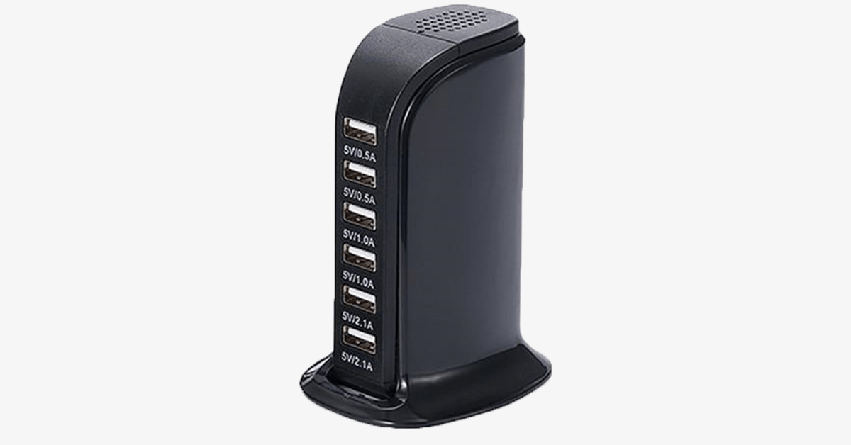 Skanto | Portable USB Charging Station – Charges 6 Devices Simultaneously!
