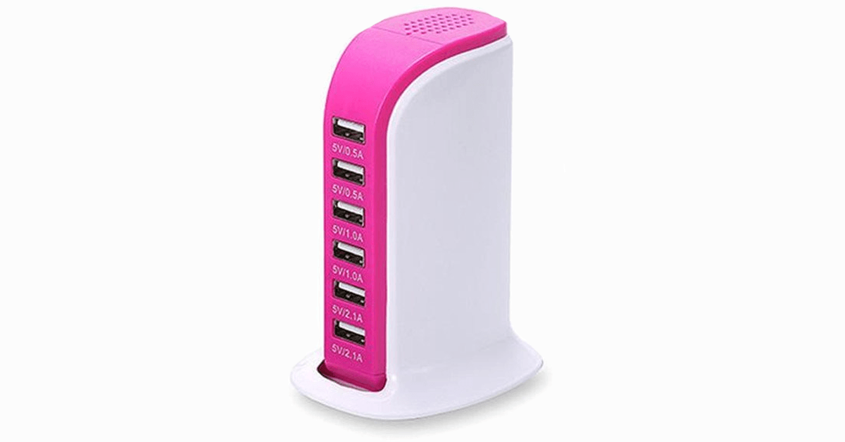 Skanto | Portable USB Charging Station – Charges 6 Devices Simultaneously!