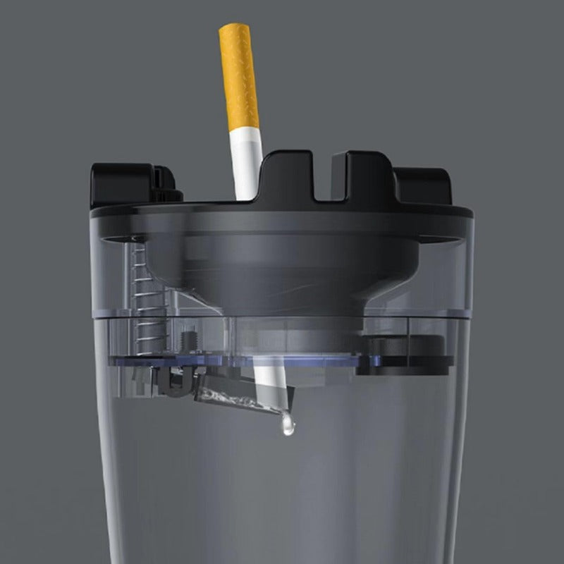 Brehn | Smokeless Car Ashtray with One-Touch Water Extinguisher