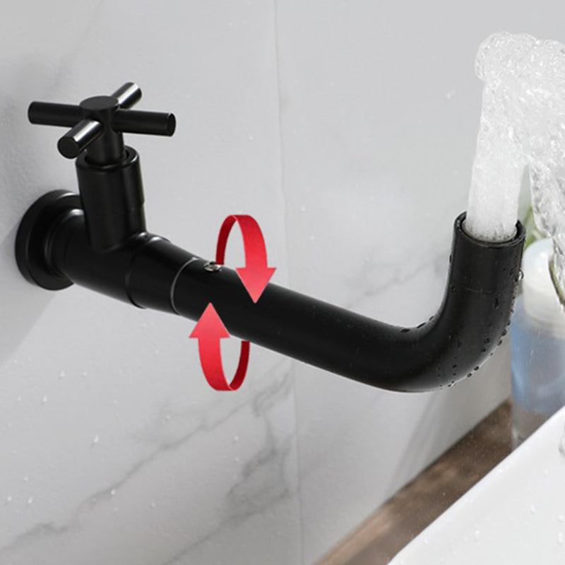 Brehn | Modern Single-Handle Basin Faucet, Single-Hole Wall-Mounted Bathroom Faucet