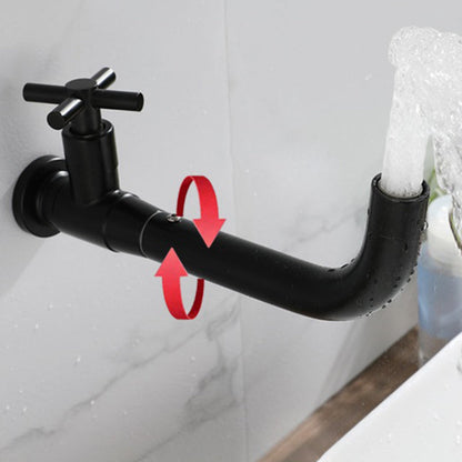 Brehn | Modern Single-Handle Basin Faucet, Single-Hole Wall-Mounted Bathroom Faucet