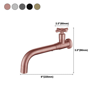 Brehn | Modern Single-Handle Basin Faucet, Single-Hole Wall-Mounted Bathroom Faucet
