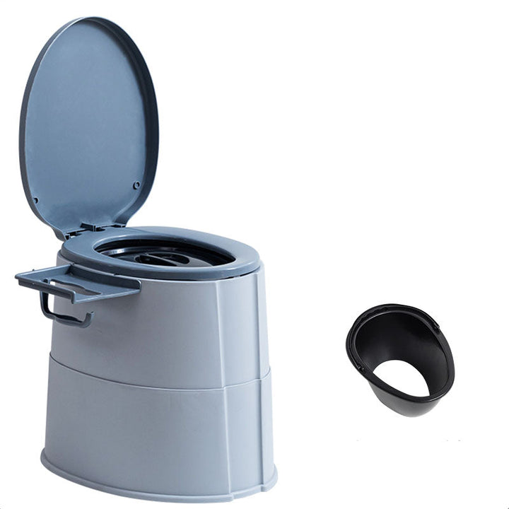 Kalsten | Modern Flush Toilet Plastic Round Floor Mounted Toilet Bowl for Bathroom
