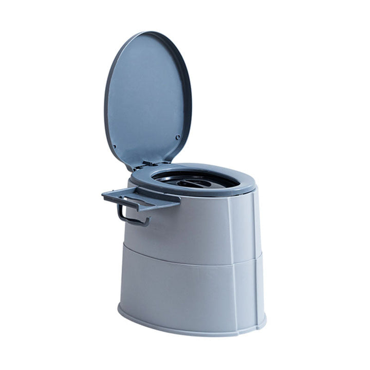 Kalsten | Modern Flush Toilet Plastic Round Floor Mounted Toilet Bowl for Bathroom