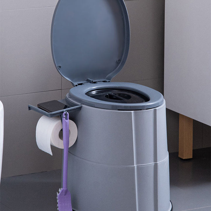 Kalsten | Modern Flush Toilet Plastic Round Floor Mounted Toilet Bowl for Bathroom