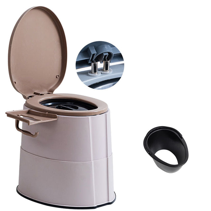 Kalsten | Modern Flush Toilet Plastic Round Floor Mounted Toilet Bowl for Bathroom