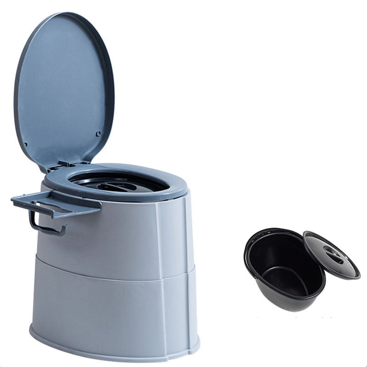 Kalsten | Contemporary plastic floor-mounted toilet bowl with toilet seat for the bathroom