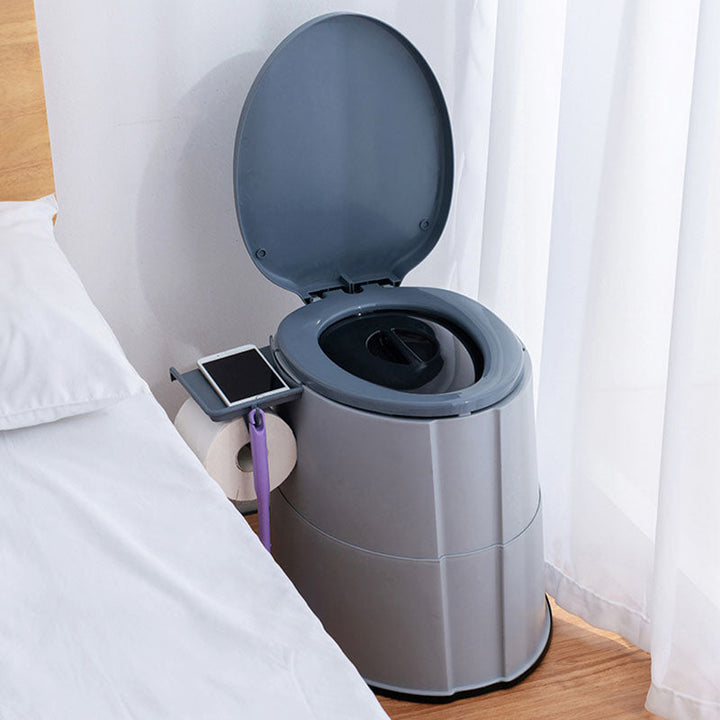 Kalsten | Contemporary plastic floor-mounted toilet bowl with toilet seat for the bathroom