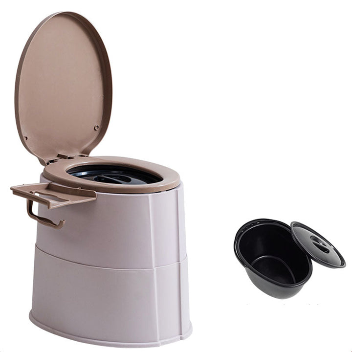 Kalsten | Contemporary plastic floor-mounted toilet bowl with toilet seat for the bathroom