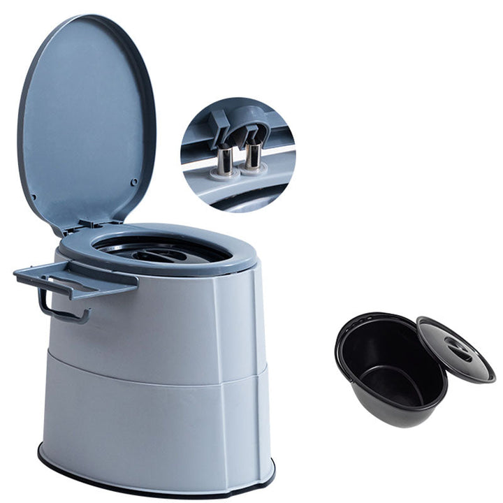 Kalsten | Contemporary plastic floor-mounted toilet bowl with toilet seat for the bathroom