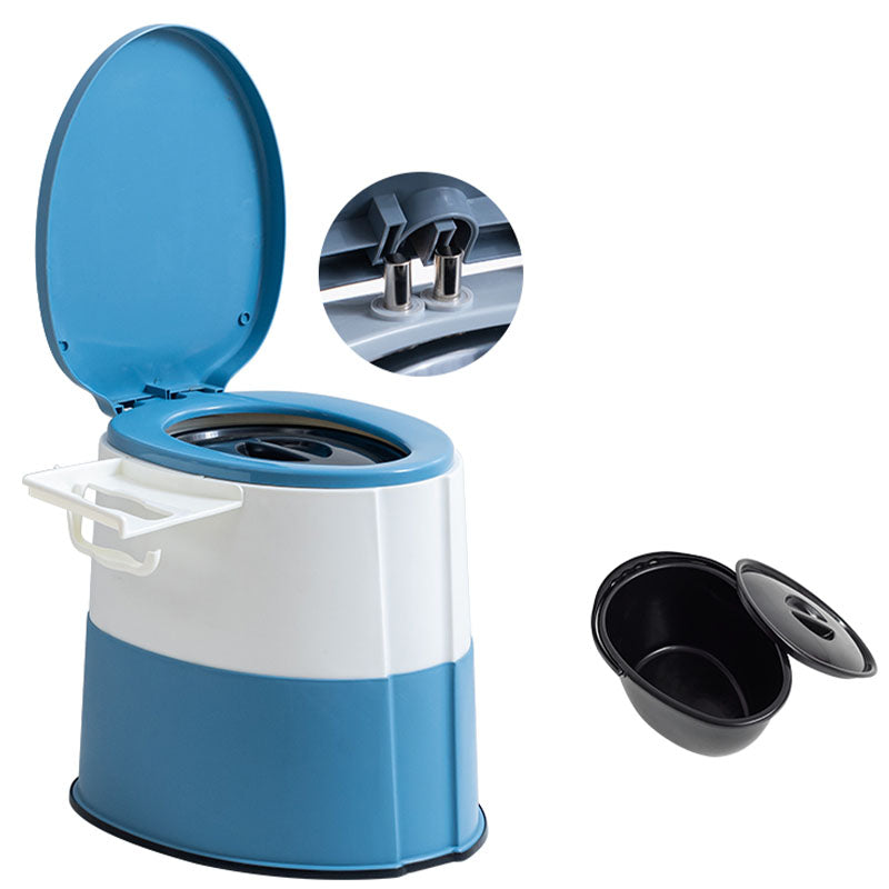 Kalsten | Contemporary plastic floor-mounted toilet bowl with toilet seat for the bathroom