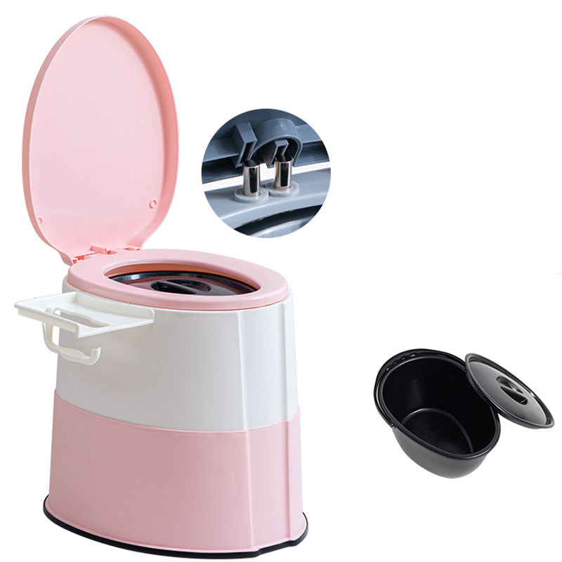 Kalsten | Contemporary plastic floor-mounted toilet bowl with toilet seat for the bathroom