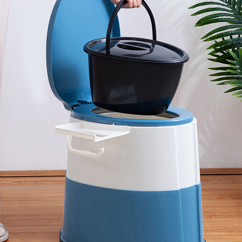 Kalsten | Contemporary plastic floor-mounted toilet bowl with toilet seat for the bathroom