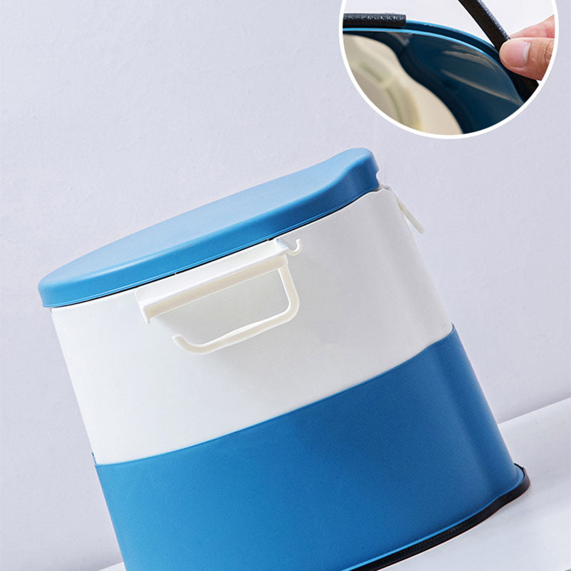 Kalsten | Contemporary plastic floor-mounted toilet bowl with toilet seat for the bathroom