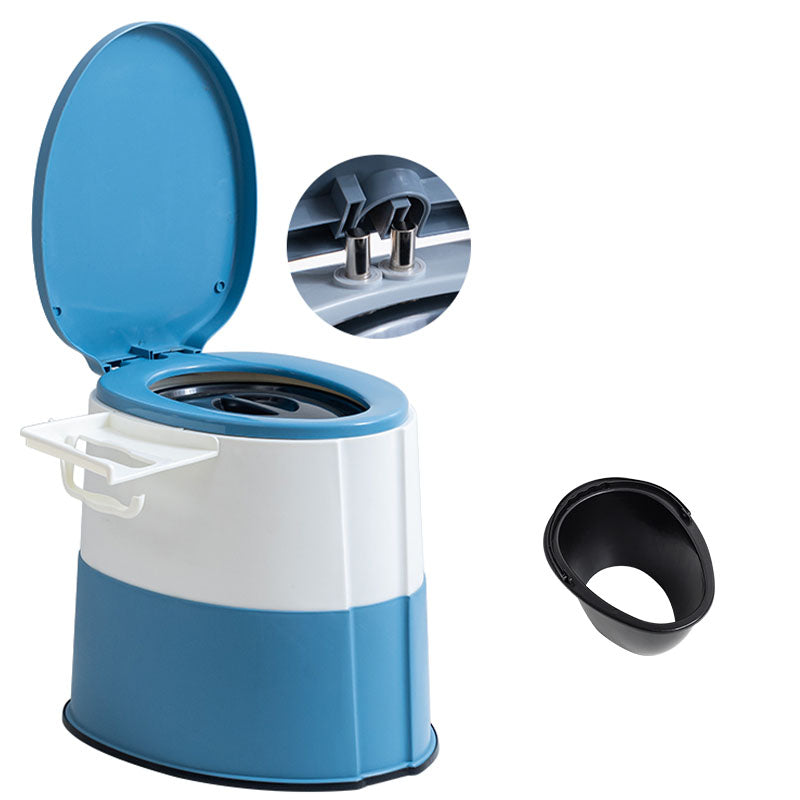 Kalsten | Contemporary plastic floor-mounted toilet bowl with toilet seat for the bathroom