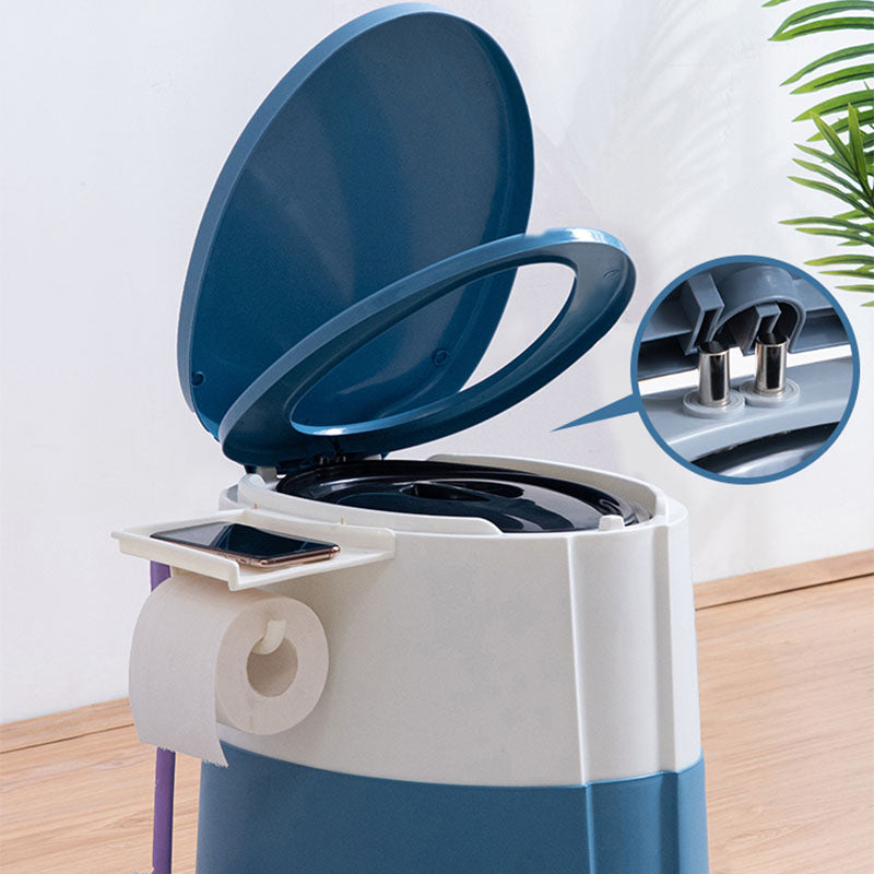 Kalsten | Contemporary plastic floor-mounted toilet bowl with toilet seat for the bathroom